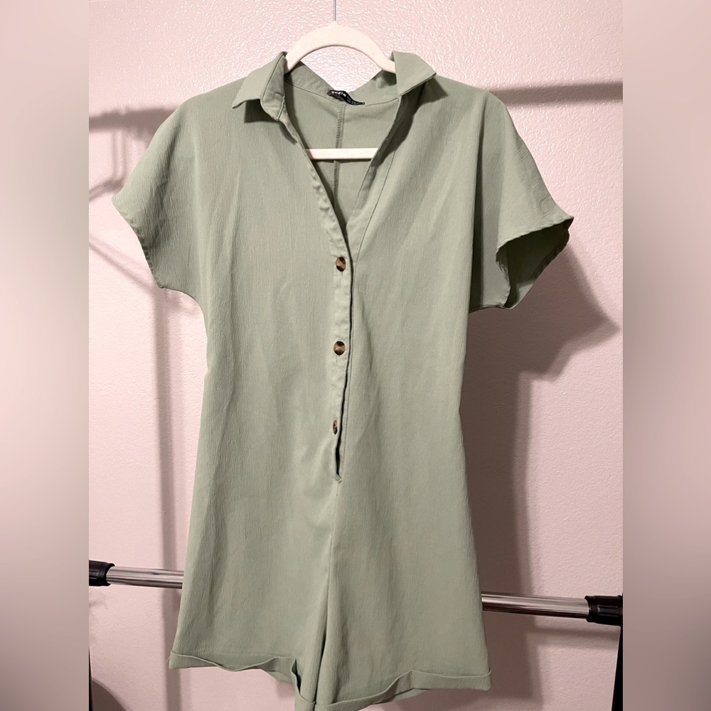 Shein green romper